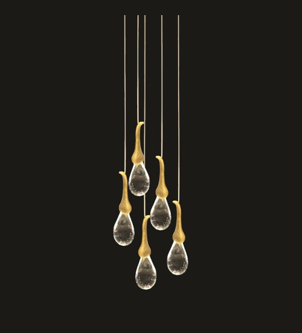Подвесной светильник Delight Collection Seed OMG07287-5 gold