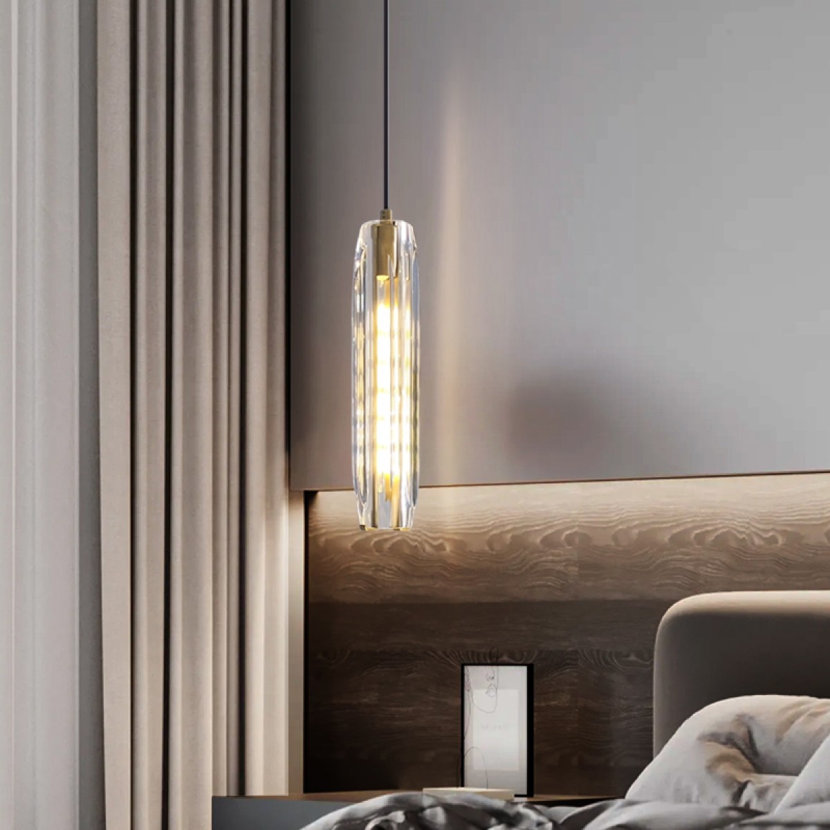 Подвесной светильник Delight Collection MT8851-1H bronze/clear