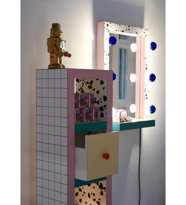 Комод Seletti Superfurniture Supertower Blue Grid