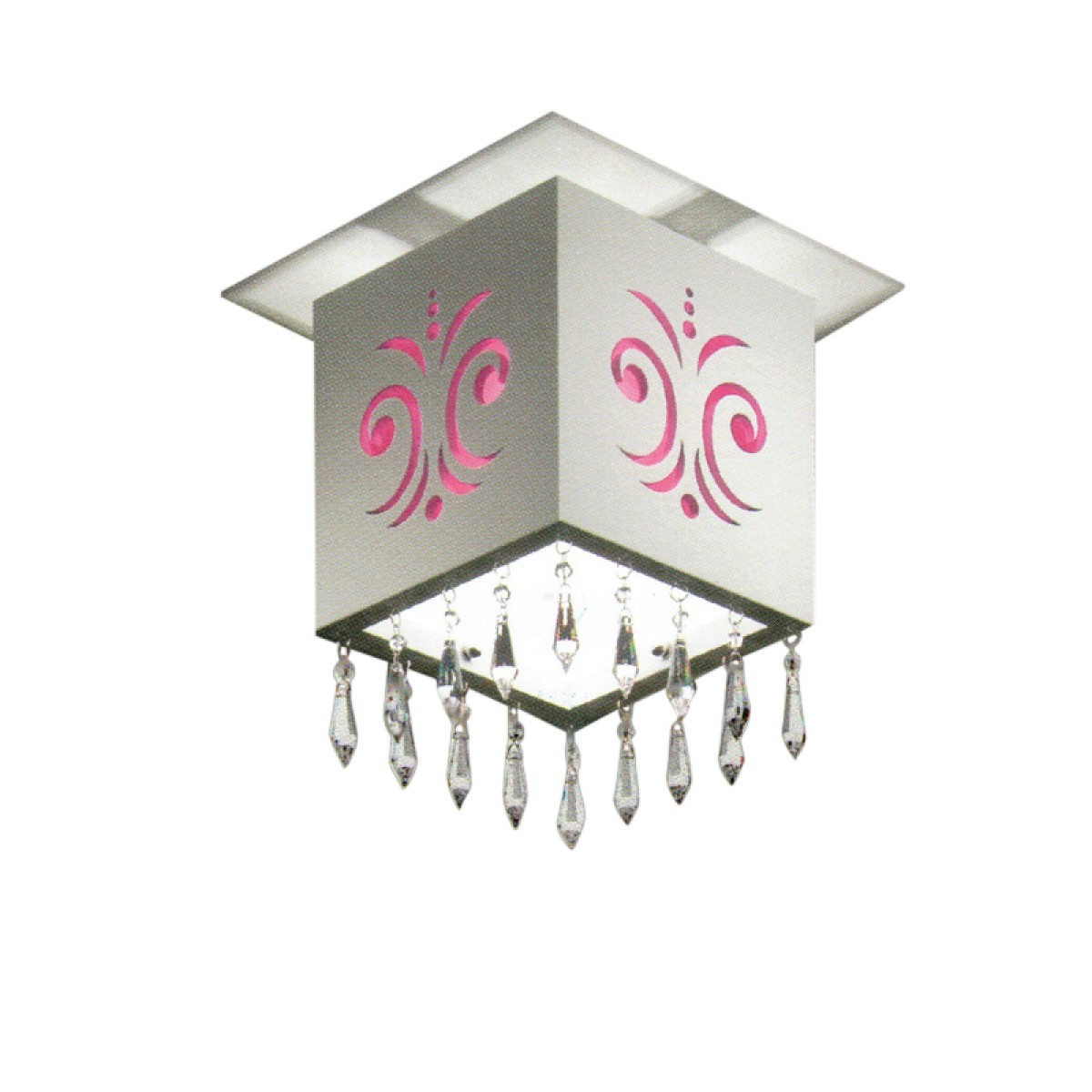 Потолочный светильник MM Lampadari Luxury D042/P1 02 V1607 rosso