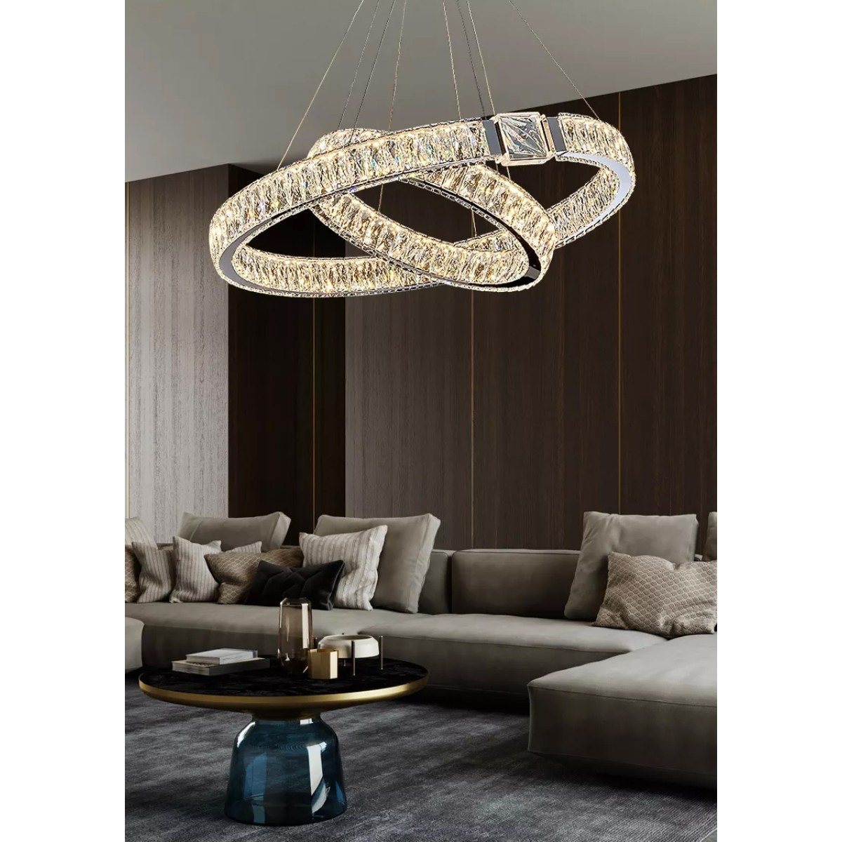 Люстра Delight Collection D8010P/2R/D800+600 silver