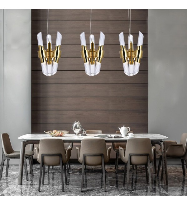 Подвесной светильник Delight Collection Tycho 6 brass