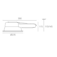 Встраиваемый светильник Artemide Luceri L596750