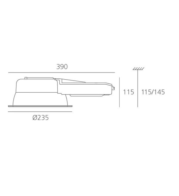 Встраиваемый светильник Artemide Luceri L596750
