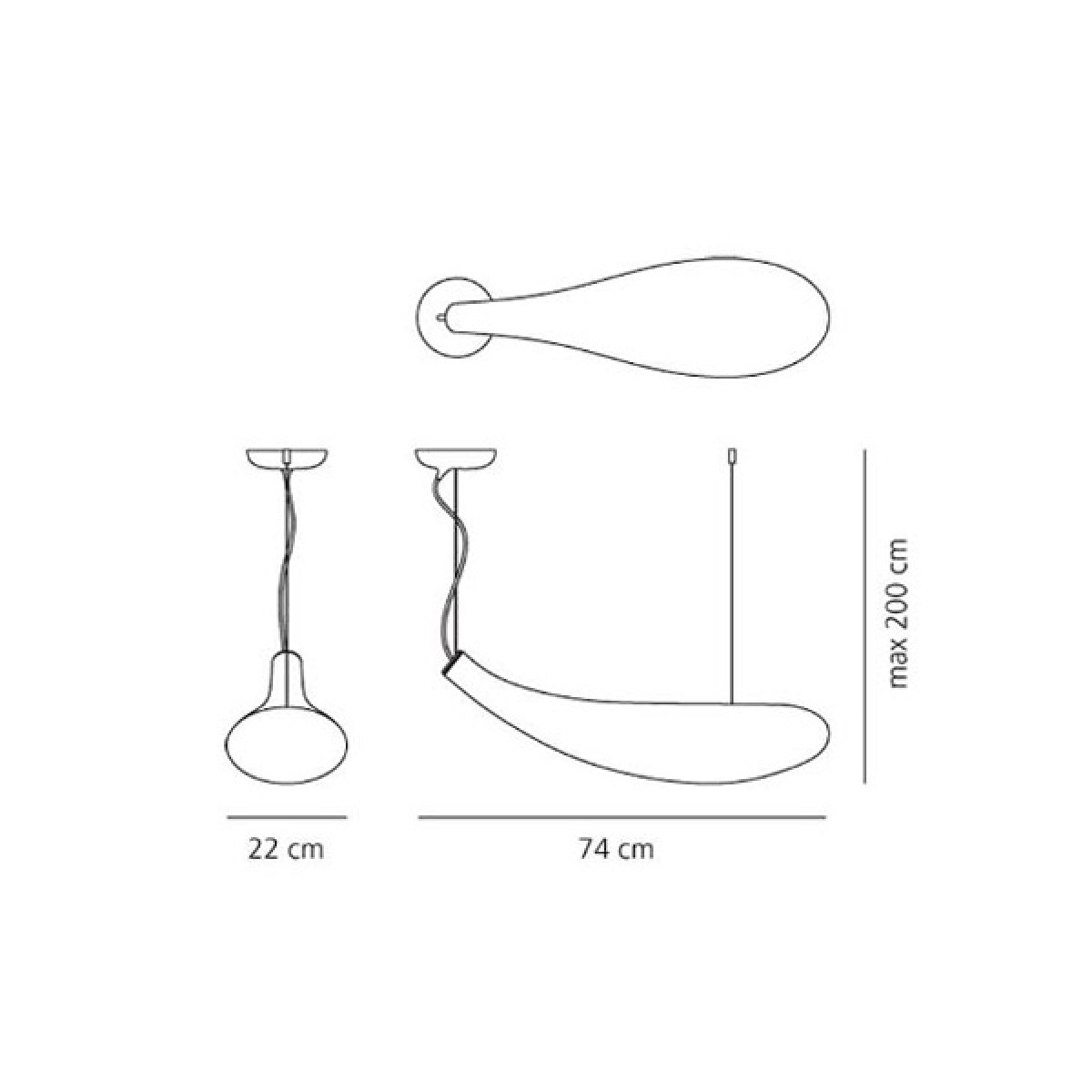 Подвесной светильник Artemide Cosmic 1629010A