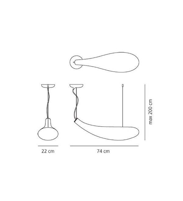 Подвесной светильник Artemide Cosmic 1629010A