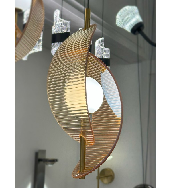 Подвесной светильник Delight Collection MD24030035-1A brass/amber