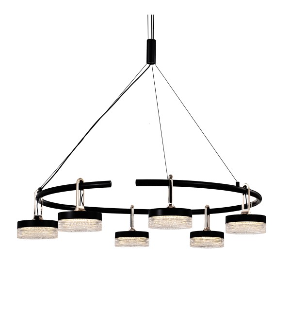 Люстра Delight Collection P0855-6C black