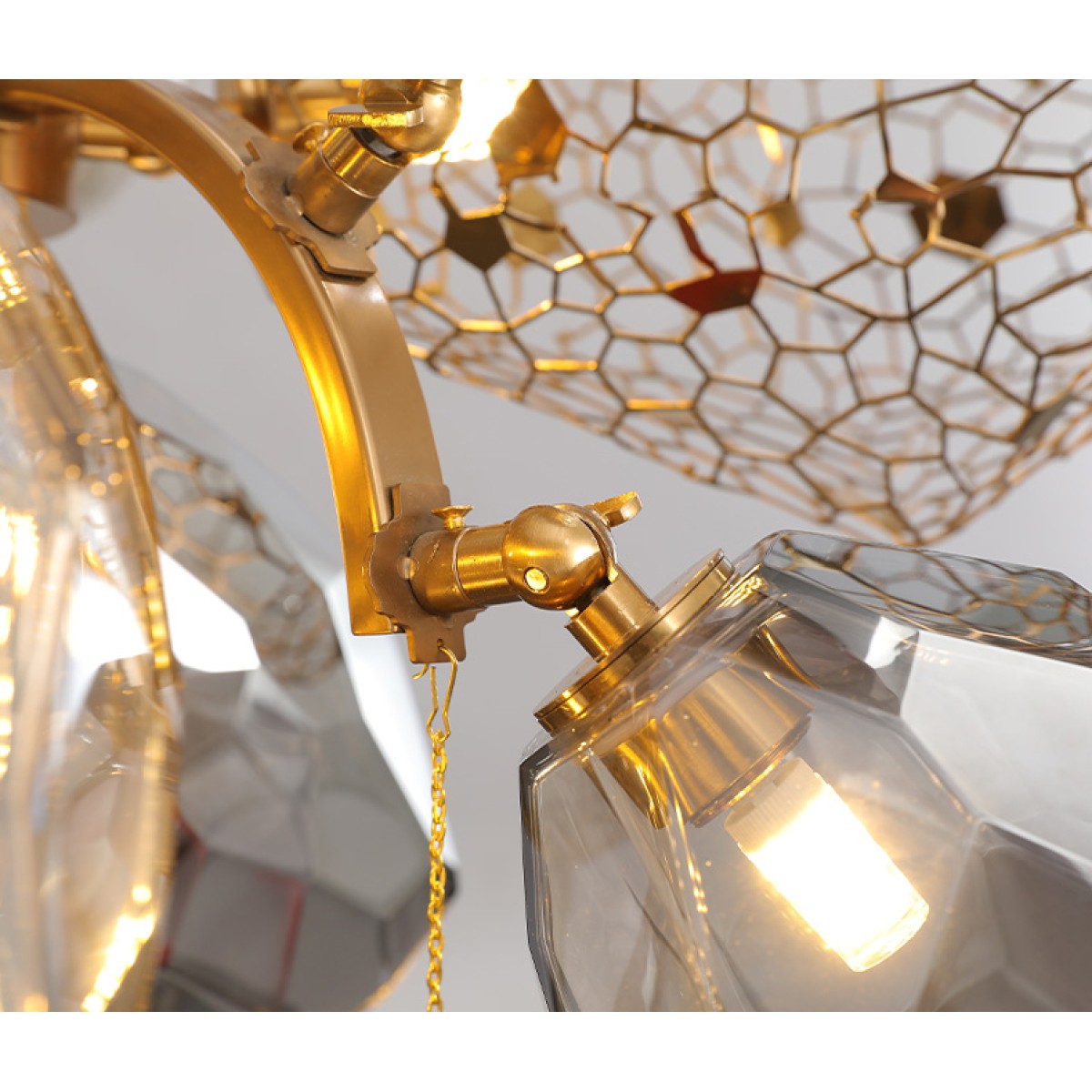 Люстра Delight Collection Britannica 8898P/AS gold/smoky