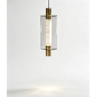 Подвесной светильник Delight Collection 26509P/1 Brass / Travertine