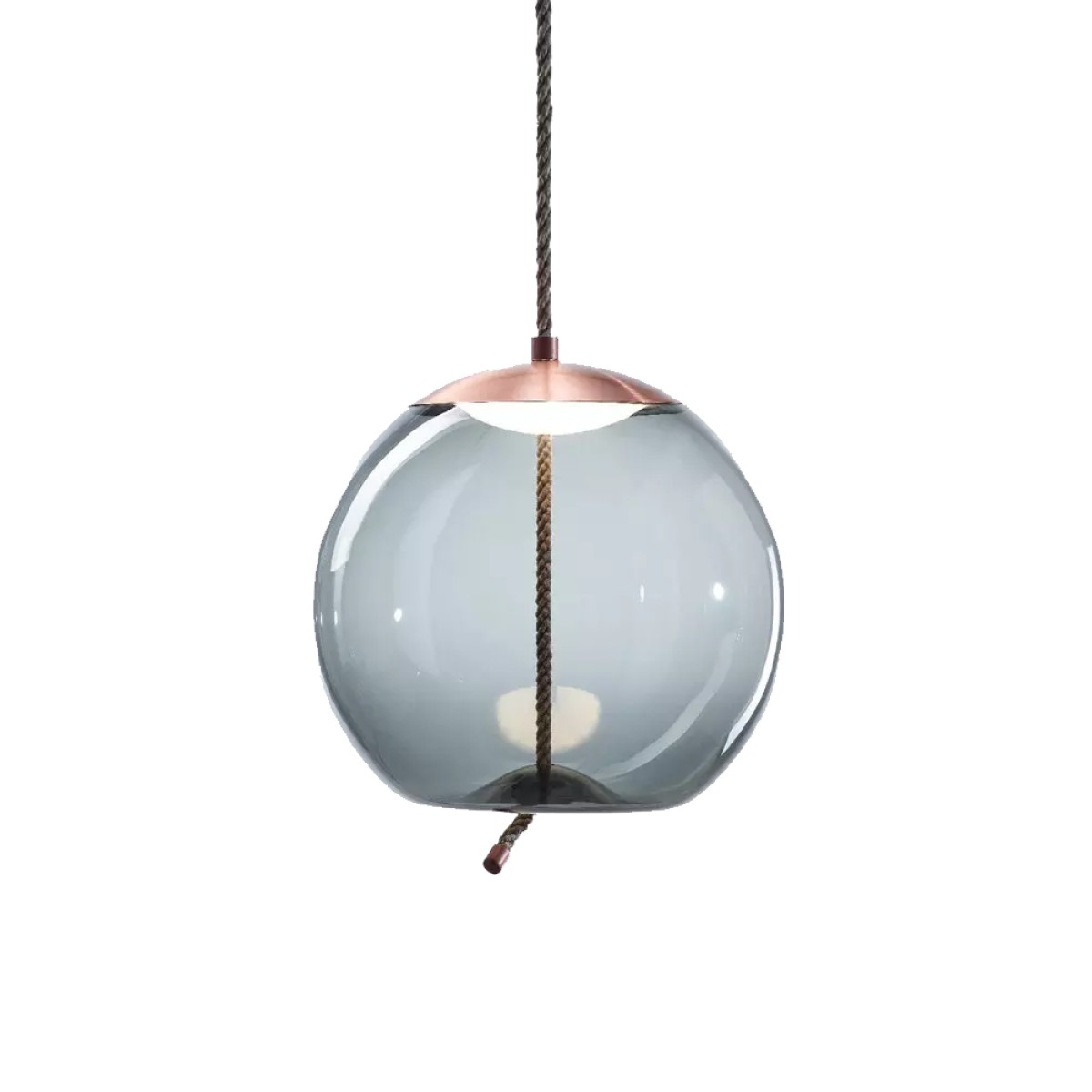 Подвесной светильник Delight Collection Knot C copper/blue