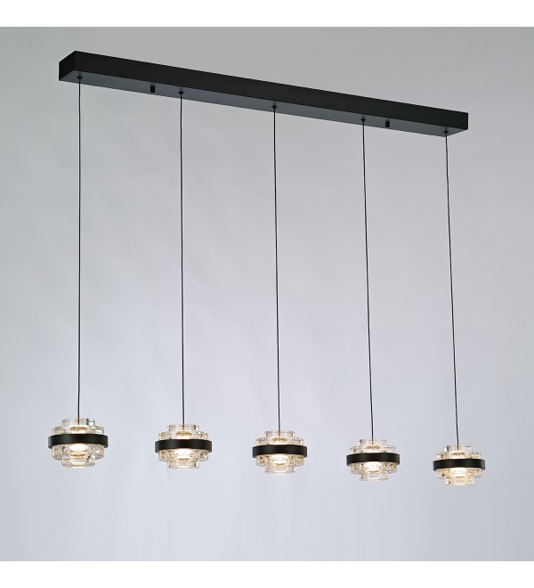 Подвесной светильник Delight Collection Indiana MD22030002-5B black/clear