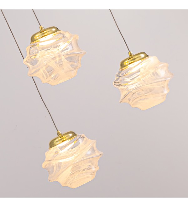 Подвесной светильник Delight Collection MD25030003-3A gold/clear