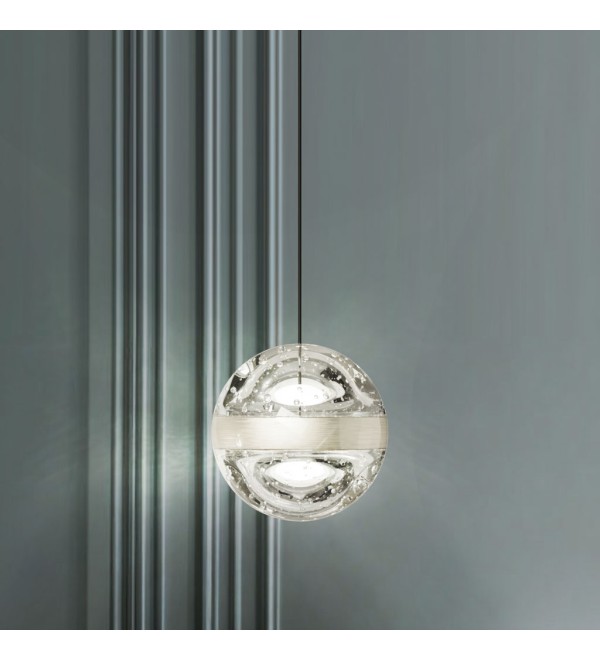 Подвесной светильник Delight Collection Frizzante MD23030088-1A nickel/clear