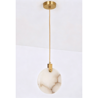 Подвесной светильник Delight Collection 11391P 25cm Brass / White Alabaster