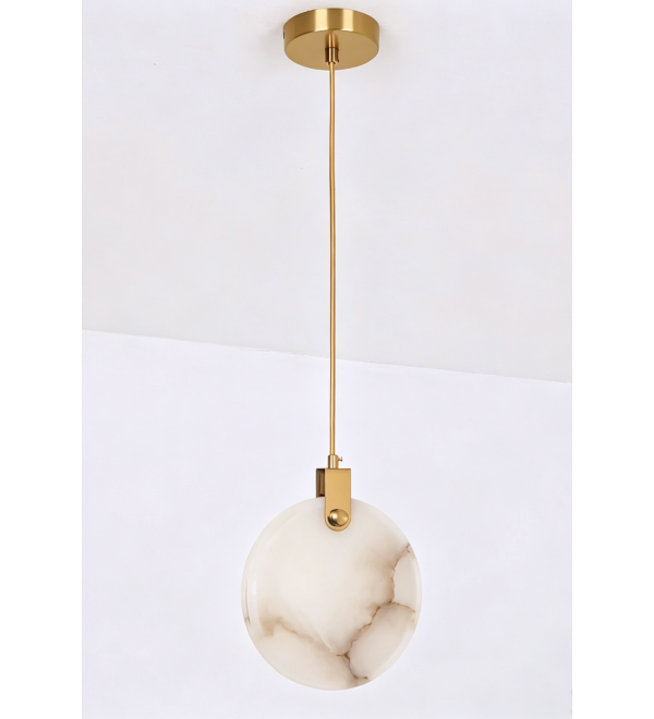Подвесной светильник Delight Collection 11391P 25cm Brass / White Alabaster