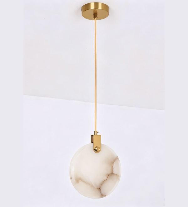 Подвесной светильник Delight Collection 11391P 25cm Brass / White Alabaster