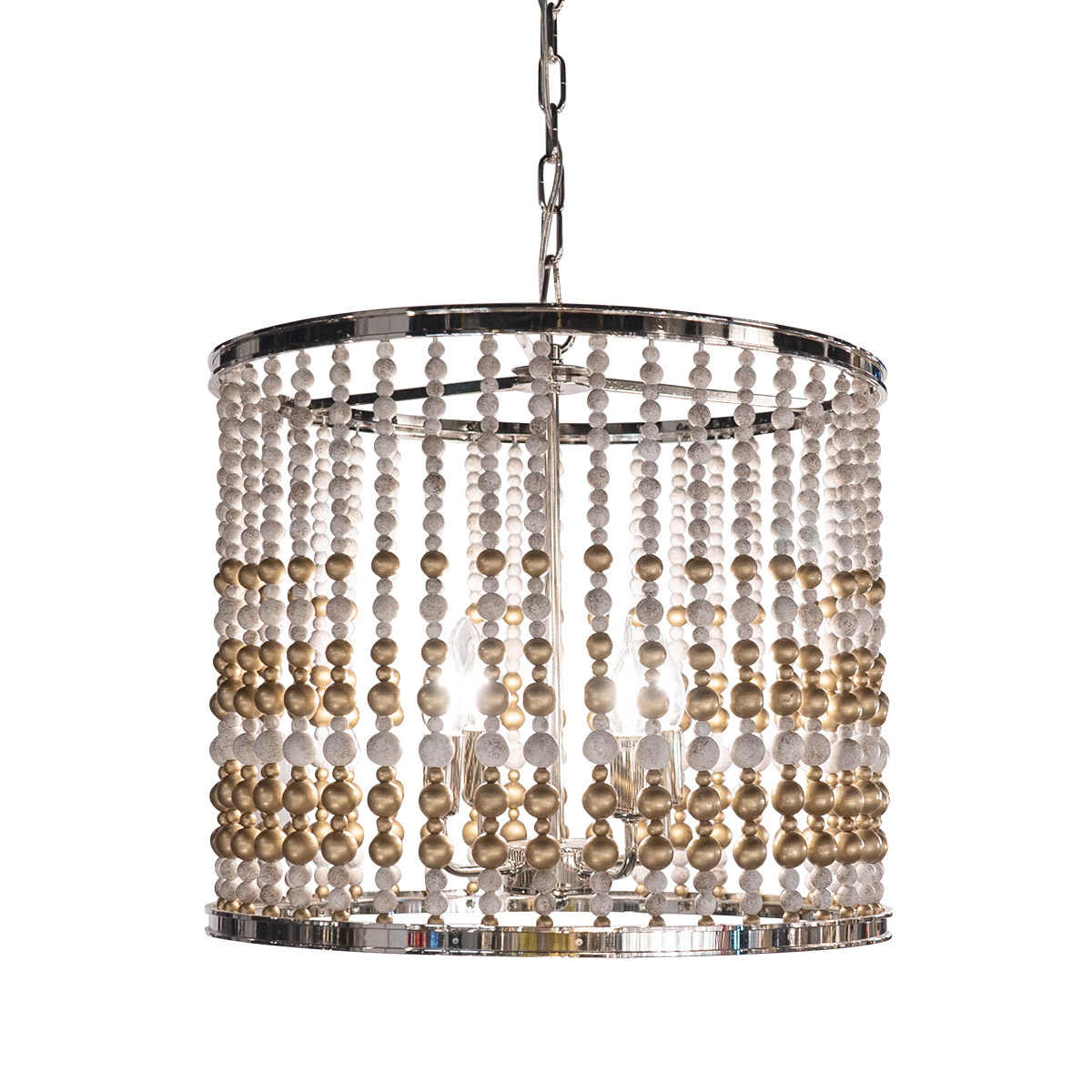 Люстра Delight Collection Wood Light KW0783P-4 silver