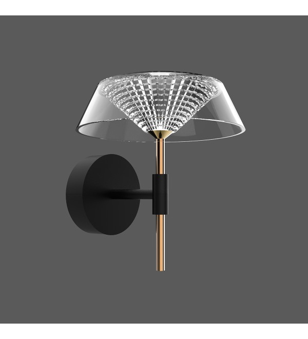 Настенный светильник Delight Collection MD21001018 MB21001018-1A black/gold