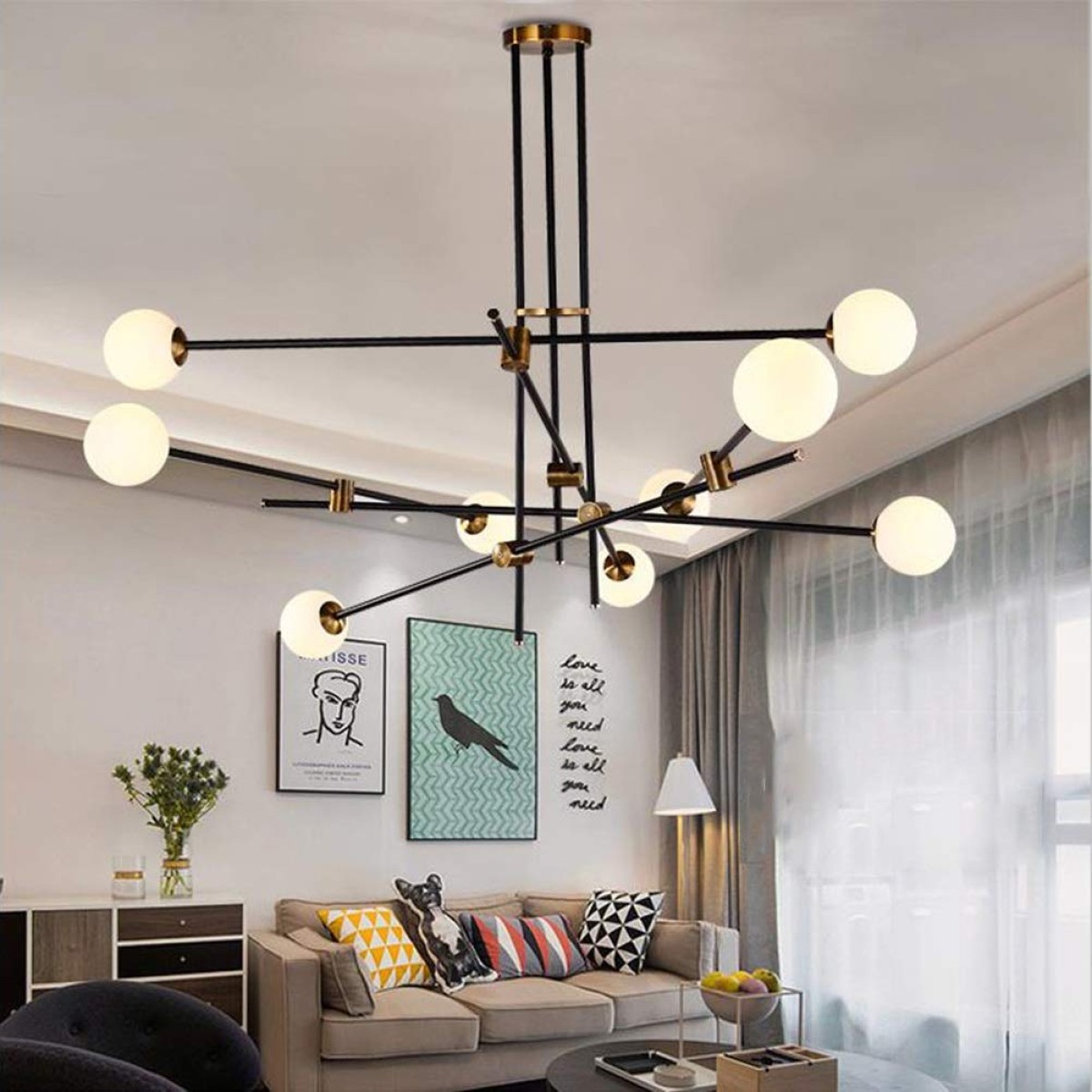 Люстра Delight Collection Bistro Globe 9