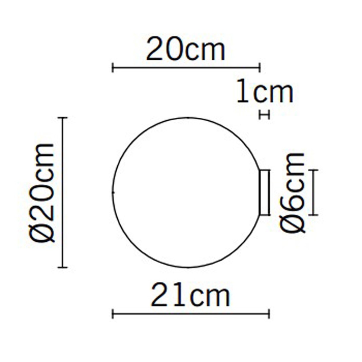 Настенный/Потолочный светильник Fabbian Lumi Sfera d20