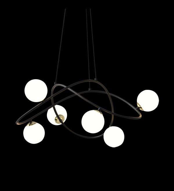 Люстра Delight Collection P0691-6A black