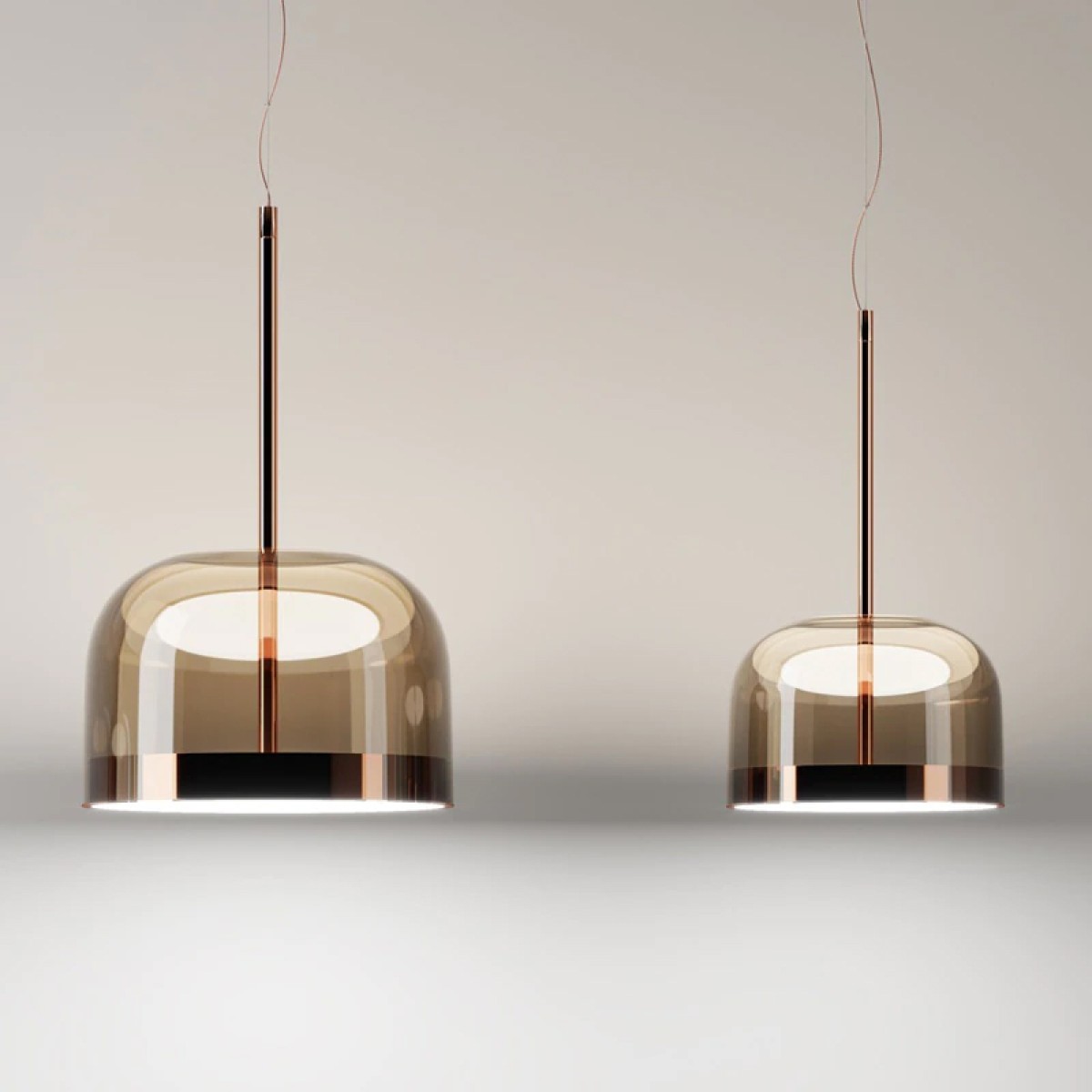 Подвесной светильник Delight Collection Equatore Small amber/copper