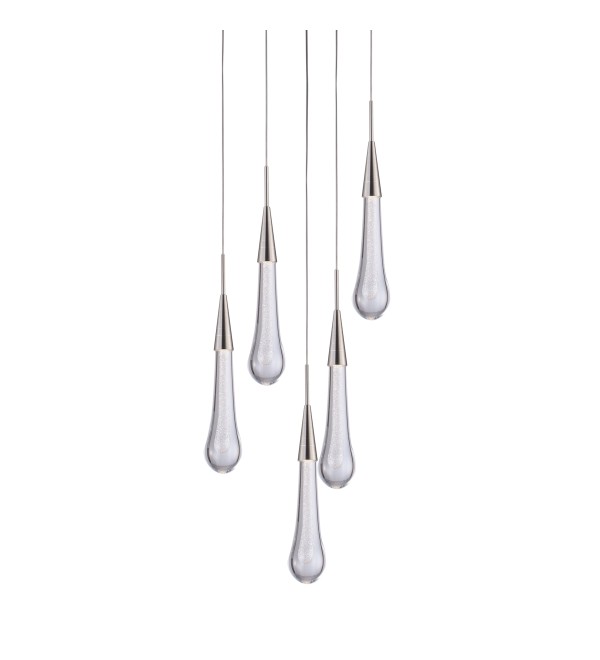 Подвесной светильник Delight Collection Pour 5A satin nickel