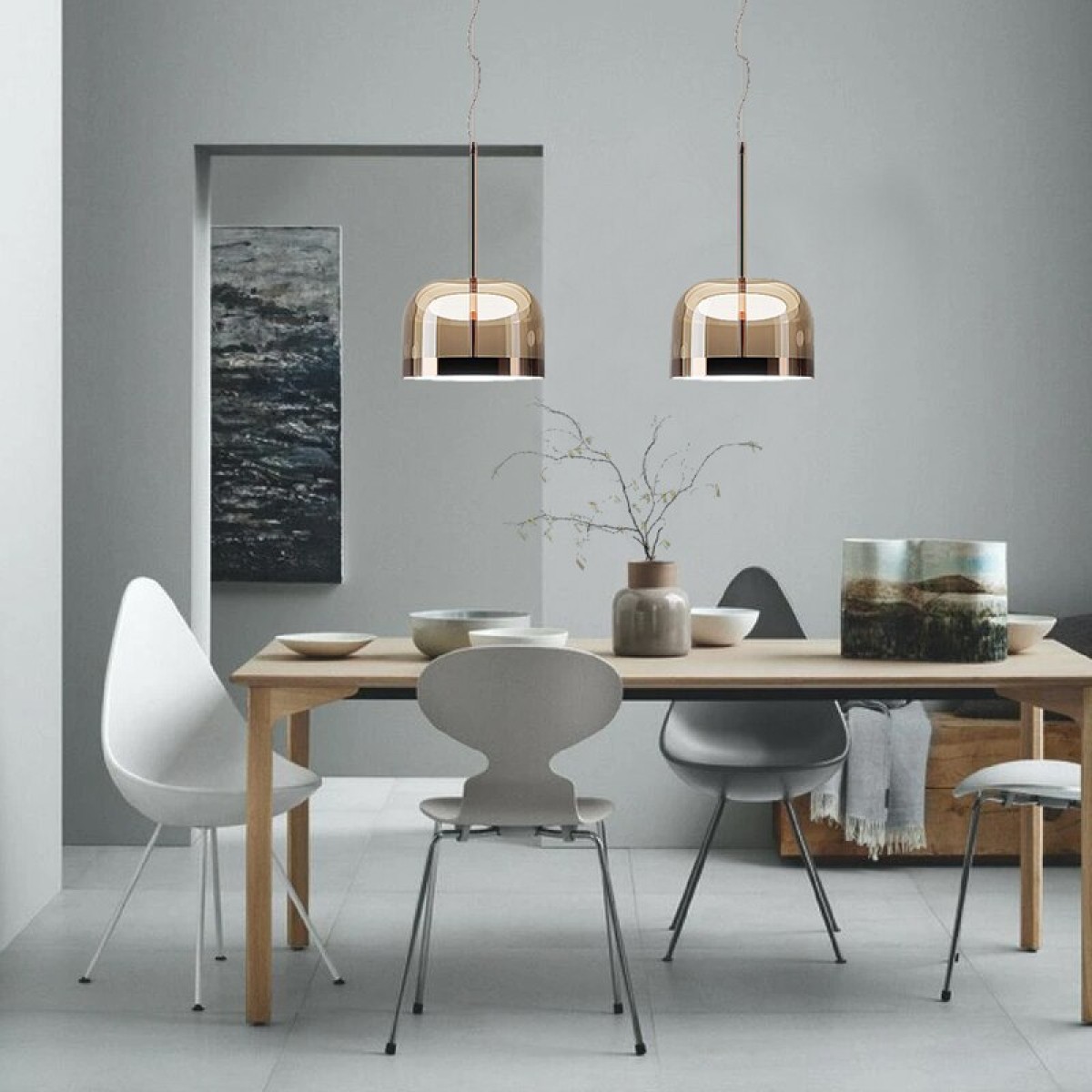 Подвесной светильник Delight Collection Equatore Large amber/copper