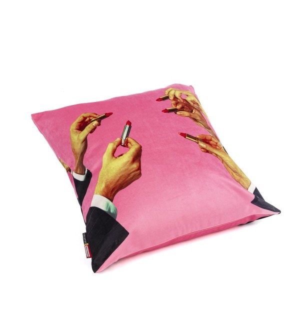 Подушка Seletti Toiletpaper Cushion Pink Lipstick