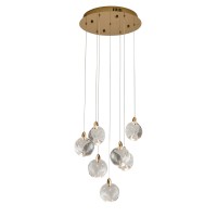 Подвесной светильник Delight Collection OD2440-7 gold/clear