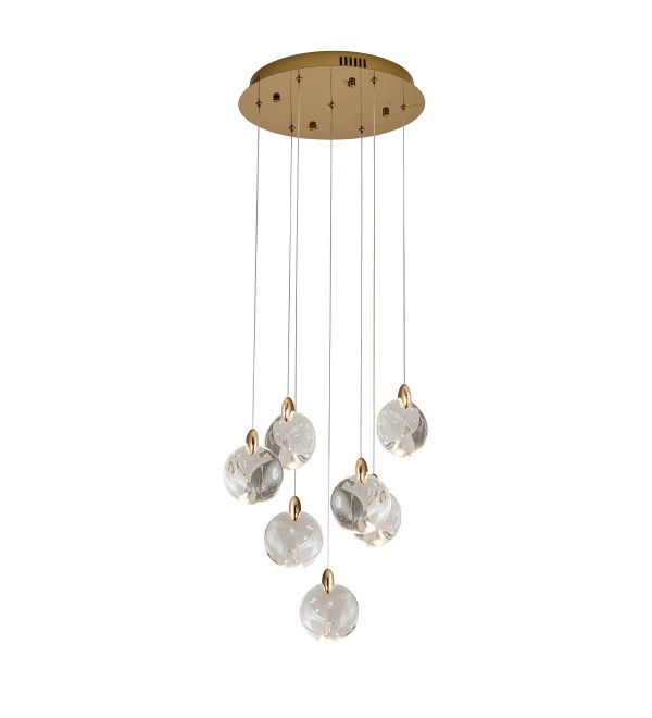 Подвесной светильник Delight Collection OD2440-7 gold/clear
