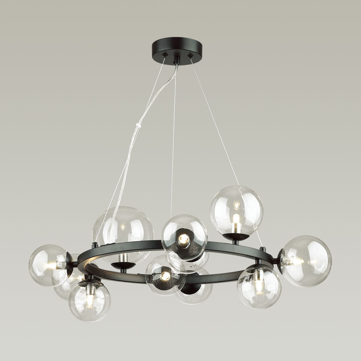 Люстра Delight Collection Art Deco Bubble OMG1075R black/clear