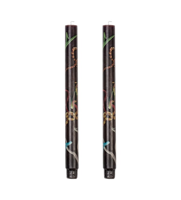 Свеча Seletti Toiletpaper Candle Stern Snakes Black set of 2