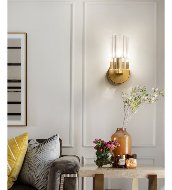 Настенный светильник Delight Collection 8816W gold/clear