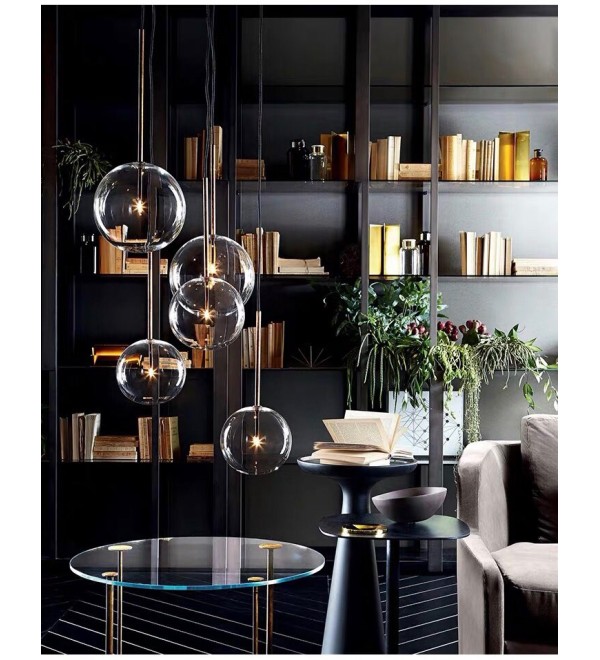 Подвесной светильник Delight Collection Ball Sola 9217P/D200 gold