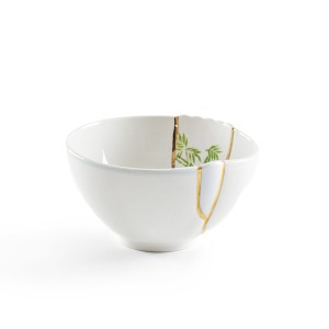 Пиала Seletti Kintsugi (белый, золотой, арт. 09633)