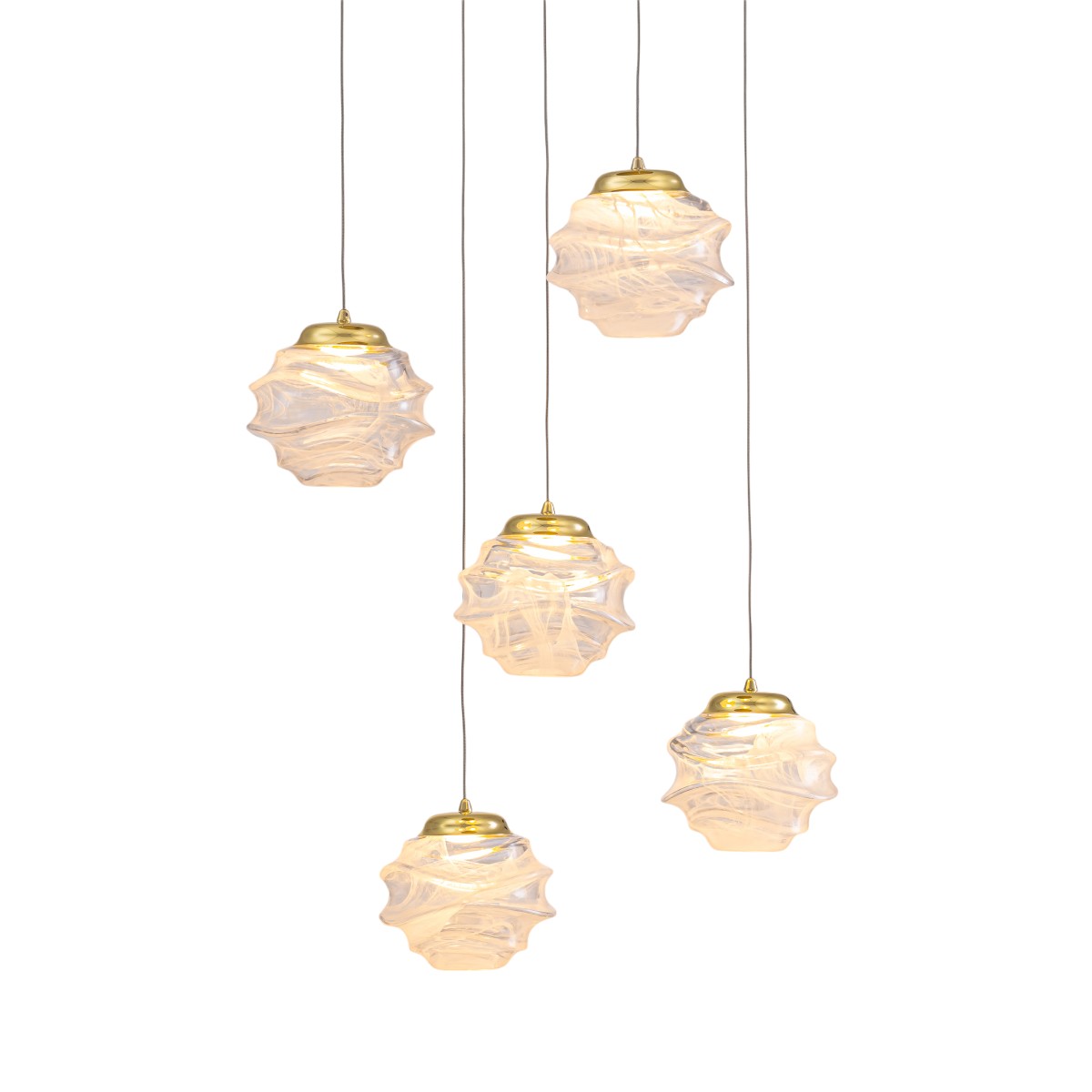 Подвесной светильник Delight Collection MD25030003-5A gold/clear