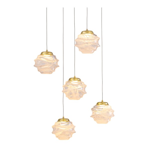 Подвесной светильник Delight Collection MD25030003-5A gold/clear