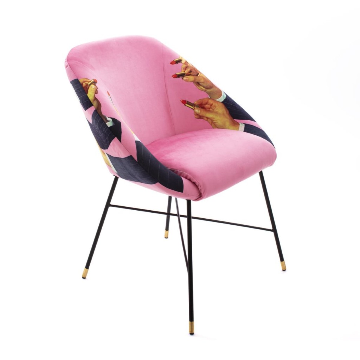 Обеденный стул Seletti Toiletpaper Furniture Lipsticks Pink