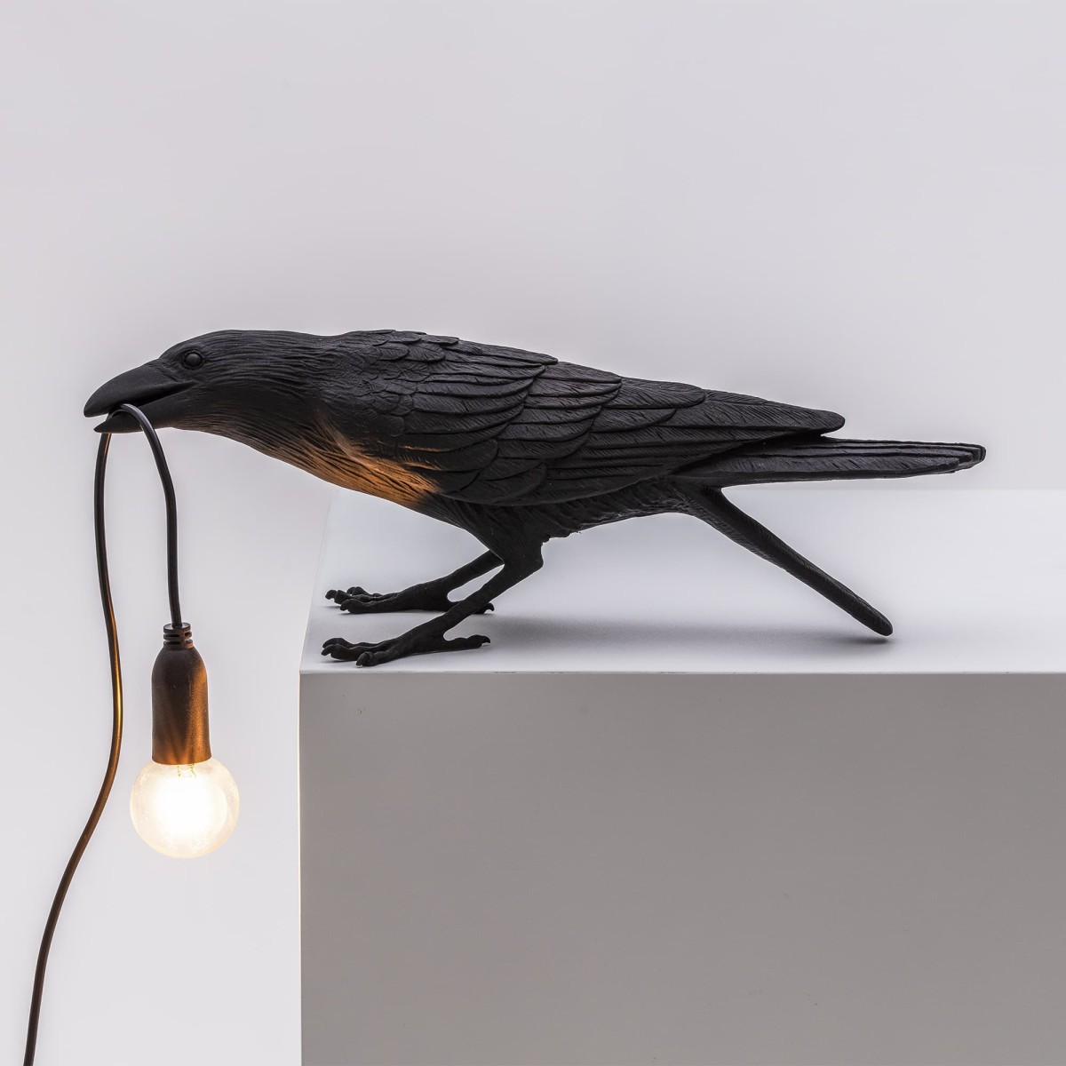 Настольная лампа Seletti Bird Playing Black