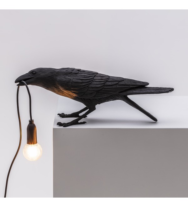 Настольная лампа Seletti Bird Playing Black