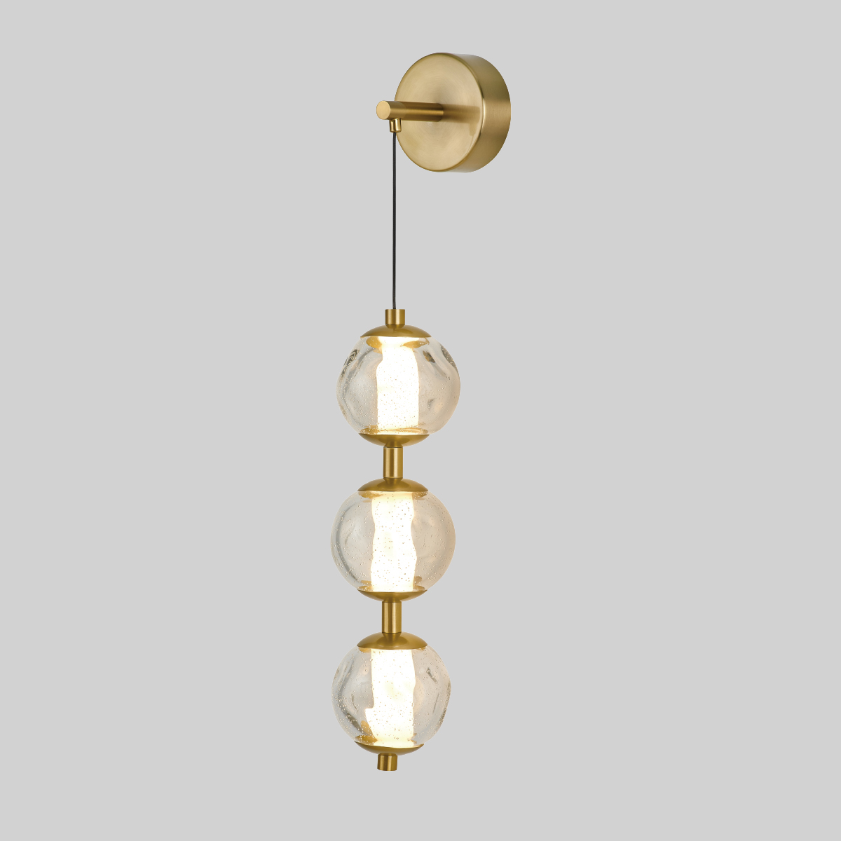 Настенный светильник Delight Collection OD2437 OB2437 brass/clear