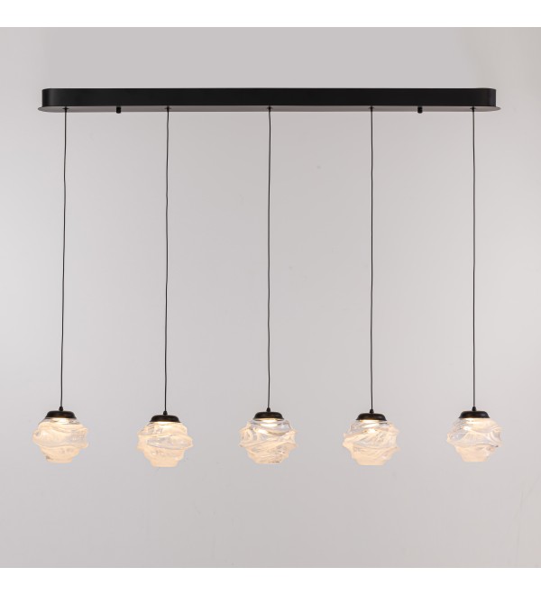 Подвесной светильник Delight Collection MD25030003-5B matt black/clear