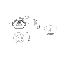 Встраиваемый светильник Fabbian Tools F19F4101
