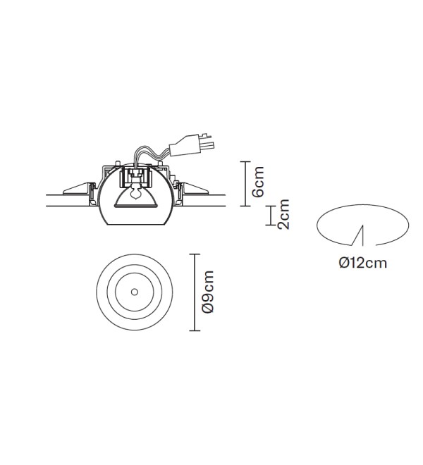 Встраиваемый светильник Fabbian Tools F19F4101