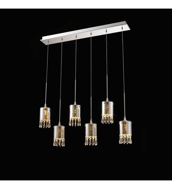 Подвесной светильник Delight Collection Crystal Tube 6