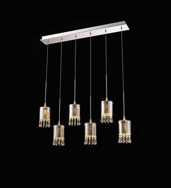 Подвесной светильник Delight Collection Crystal Tube 6