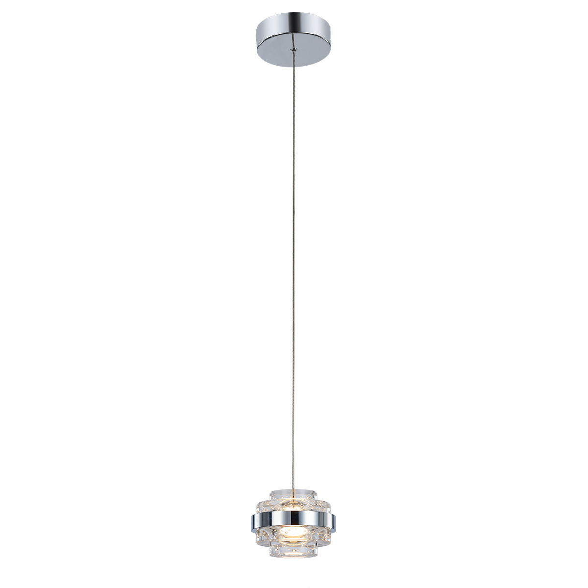 Подвесной светильник Delight Collection Indiana MD22030002-1A chrome/clear