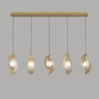 Подвесной светильник Delight Collection MD24030035-5B brass/amber